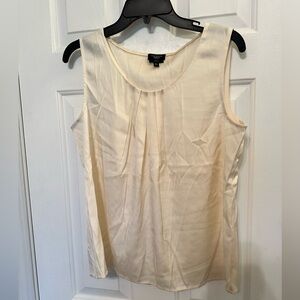 Talbots Sleeveless Blouse Cream Size 12P